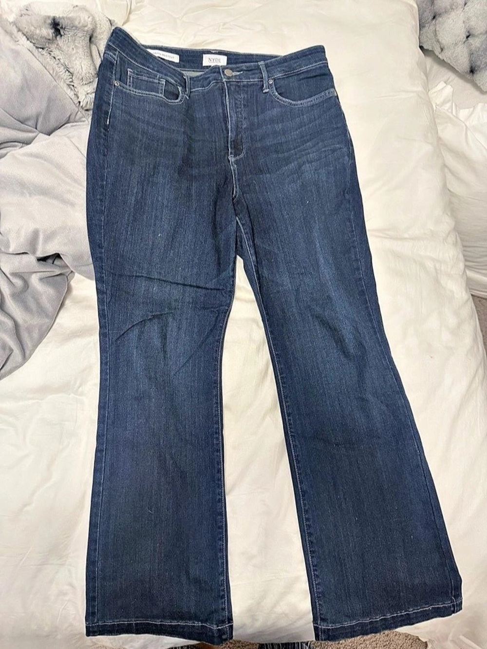 NYDJ Barbara Bootcut Jeans Blue Waist 14P High Rise